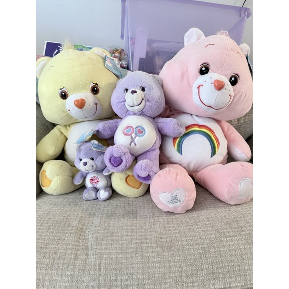Baby Boom Consumer Products Other - NWT 2 Large 24" Care Bears Cheer Bear Plush Pink & Funshine Bear…2 Share Bears